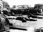 Chinese soldiers on the roof of Sihang Warehouse, Shanghai, China, late Oct 1937