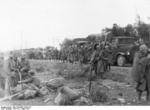 A column of Spanish Nationalist troops, Battle of Guadalajara, Spain, 29 Mar 1937