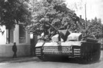 StuG III assault gun of German 303 Assault Gun Brigade in Finland, Lappeenranta, Finland, circa Jun 1944