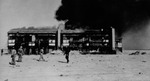 Testing the M-74 bomb on a model Japanese building, Dugway Proving Ground, Utah, United States, 1943, photo 2 of 2