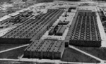 Aerial view of K-25 uranium enrichment plant, Oak Ridge, Tennessee, United States, date unknown