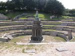 Remains of the former General Government Building in Seoul on display on the grounds of Independence Hall museum, Cheonan, Korea, 2 Sep 2011, photo 1 of 5