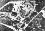 British aerial reconnaissance photograph of V-2 rockets at Peenemünde Test Stands I and VII, Germany, 12 Jun 1943