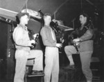 US Marine Corps musicians with bagpipes, Quantico, Virginia, United States, circa 1943