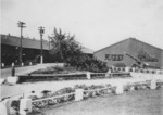 View of USMC base at Quantico, Virginia, United States, circa 1929; note disarmed WW1-era gun on display