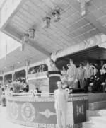 President Chiang Kaishek during the National Day parade, Taipei, Taiwan, Republic of China, 10 Oct 1961