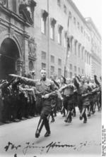 March of Hitler Youth members, 9 Nov 1933