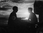 USAAF 3rd Bomb Group personnel aboard a transport sailing from Hollandia in Dutch New Guinea to Leyte in Philippine Islands, mid-Nov 1944