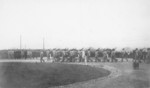 US Marines on parade, Londonderry, Northern Ireland, United Kingdom, 1943