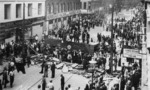 Anti-German occupation protest/general strike, Nørrebro, Denmark, Jul 1944