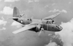 A-20A Havoc bomber of US 58th Bomb Squadron flying over Oahu, US Territory of Hawaii, 29 May 1941