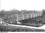 Nazi Party gathering outside the museum at Lustgarten, Berlin, Germany, 1 May 1936, photo 5 of 7