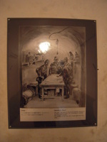 Former Navy Underground Headquarters, Okinawa, Japan, Jan 2009; photo 5 of 15; some Japanese committed suicide with grenades in this operations room, leaving walls damaged with fragments