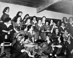 Jackie Cochran with WASP trainees at Avenger Field, Texas, United States, 1943-44.