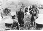 German General Blaskowitz accepting the surrender of Polish troops at the Skoda factory building in Warsaw, Poland, 28 Sep 1939