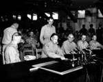 General Mark Clark signing the Korean War Armistice, 27 Jul 1953, photo 2 of 2