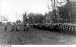 Daluege, Lankenau, and Bomhard reviewing police forces, Bremen, Germany, 23 Apr 1937, photo 1 of 2