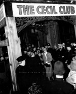 Eleanor Roosevelt at the American Red Cross establishment at the Hotel Cecil in Wellington, New Zealand, 28-30 Aug 1943