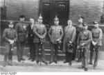 Hitler, Ludendorff, and other defendants after failed coup, Munich, Bavaria, Germany, 1 Apr 1924