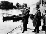 Crown Prince Hirohito visiting Oxford, England, United Kingdom, 14 May 1921