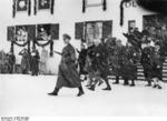 Chancellor Adolf Hitler arriving at the opening ceremony of the IV Olympic Winter Games, Garmisch-Partenkirchen, Bavaria, Germany, 6 Feb 1936, photo 2 of 2