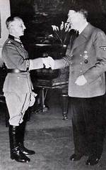 Adolf Hitler shaking Hasso von Manteuffel