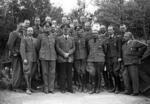 Adolf Hitler with his staff at Wolf