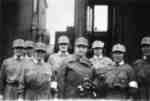  Fanni Luukkonen and members of Lotta Svärd at the train station in Kurkijoki, Finland (now Kurkieki, Russia), 1943