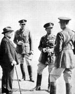 Ioannis Metaxas, King George II, Prince Paul, and Alexandros Papagos, Greece, Nov 1940