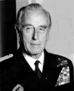 Earl Louis Mountbatten at his home in Belgravia, London, England, United Kingdom, 1976