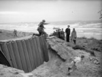 Louis Mountbatten observing a landing exercise, Dundonald Camp, Ayrshire, Scotland, United Kingdom, 1940s