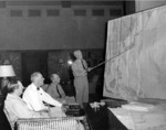 US President Roosevelt in conference with MacArthur, Leahy, and Nimitz, at the Queen’s Surf Residence, Honolulu, Oahu, US Territory of Hawaii, 28 Jul 1944, photo 2 of 3