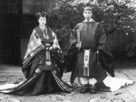 Wedding portrait of Prince Nobuhito and Princess Kikuko, 4 Feb 1930