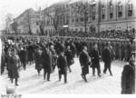 Hitler, Papen, and Goebbels in celebration of the opening of the Reichstag in the Garnisonkirche in Potsdam, Germany, 21 Mar 1933