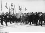 Neville Chamberlain and Joachim von Ribbentrop, Oberwiesenfeld Airfield, München, Germany, 29 Sep 1938