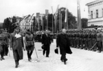 Slovakian President Jozef Tiso and German Foreign Minister Joachim von Ribbentrop in Salzburg, German-occupied Austria, 29 Jul 1940, photo 1 of 2