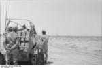 Erwin Rommel in the SdKfz. 250/3 command vehicle 