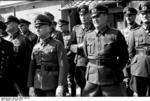 German Army Field Marshal Erwin Rommel at the Atlantic Wall near Ouistreham, Normandy, France, 30 May 1944