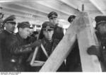 Field Marshal Erwin Rommel inspecting the Atlantic Wall at Lorient, France, 19 Feb 1944