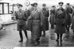 German Army Field Marshal Erwin Rommel and General Hans von Obstfelder at Hendaye, France, 9 Feb 1944