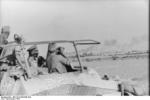 Erwin Rommel in the SdKfz. 250/3 command vehicle 