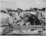 US President Franklin Roosevelt and Liberian President Edwin Barclay, 27 Jan 1943