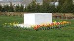 Grave of Franklin Roosevelt on the grounds of the Franklin D. Roosevelt Presidential Library and Museum, Hyde Park, New York, United States, 14 Apr 2012