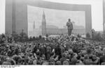 Citizens of Rostock, Germany mourning the death of Joseph Stalin, 10 Mar 1953