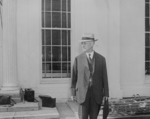 Henry Stimson at the White House, Washington DC, United States, 10 Aug 1945, photo 1 of 2