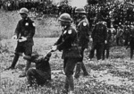 Hisao Tani being executed for war crimes, Mount Yuhuatai, Nanjing, China, 26 Apr 1947