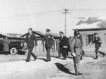 Wang Jingwei and General Ye Peng at a puppet Chinese Army training camp, Wuhan, Hubei, China, Dec 1939, photo 2 of 2