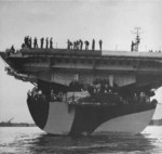 Stern view of USS Anzio, Pearl Harbor, Hawaii, 5 Oct 1944