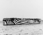 HMS Argus in dazzle camouflage in British waters, circa late 1918