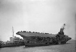 Legion sailing alongside of Ark Royal in attempt to evacuate the carrier